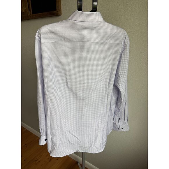 WRK 4 Way Stretch Soft Stretchy Career Men's Professional Dress Shirt 17.5 Neck - Picture 2 of 5